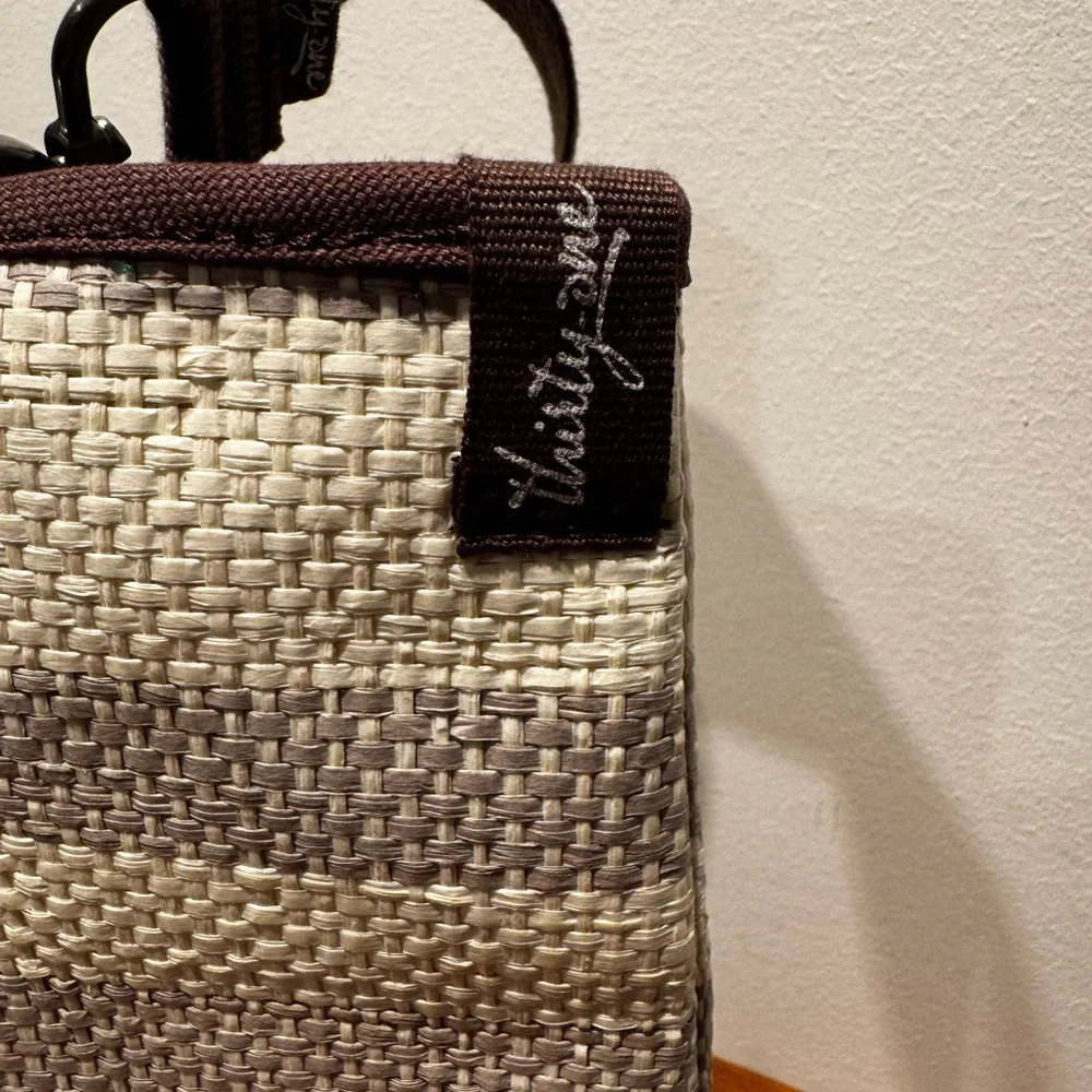 Thirty-One Two-Tone Brown and Beige Tote Bag – Everyday‎ Purse – Like New